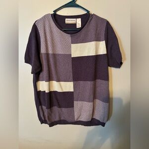 Alfred Dunner Colorblock Knit Top